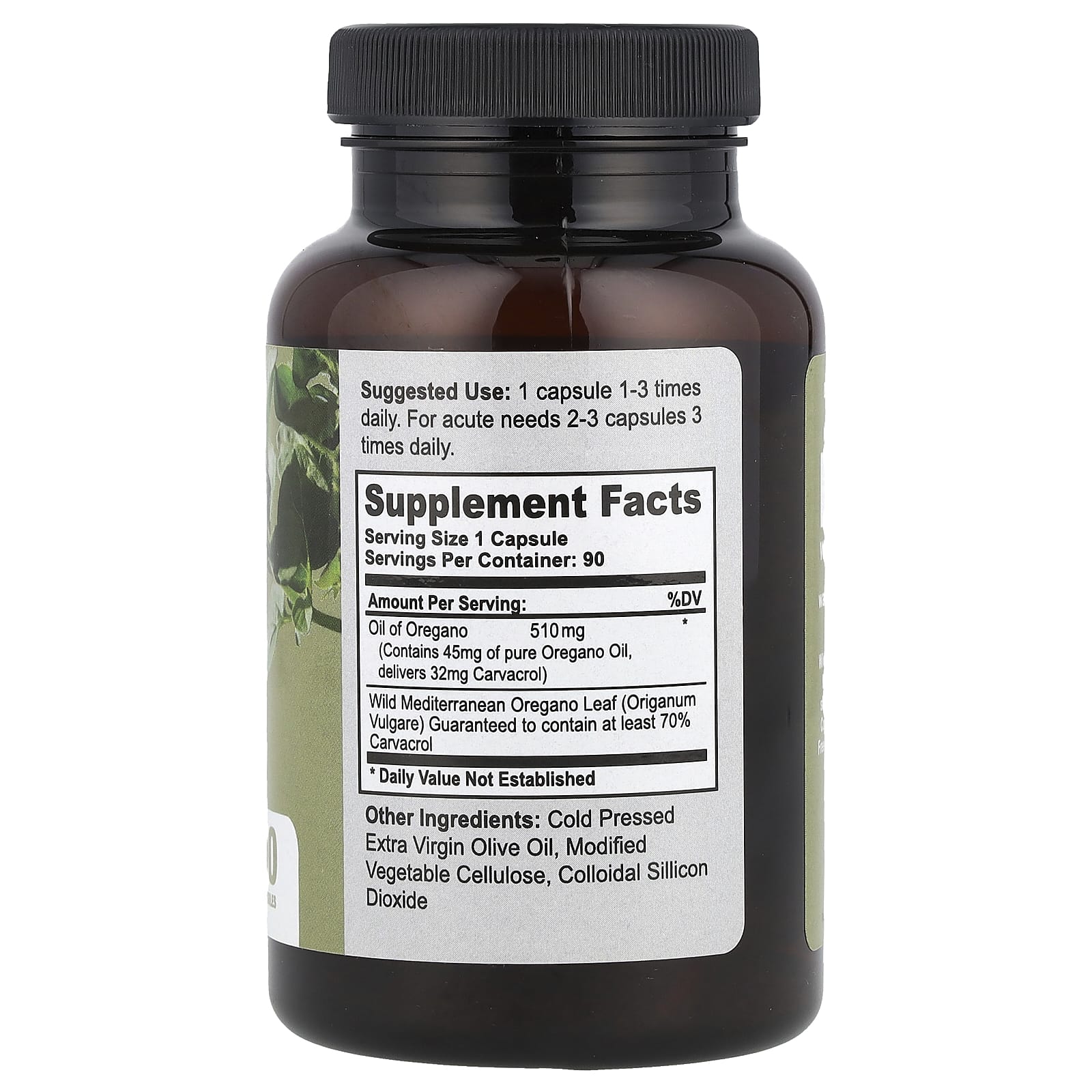 California Natural, масло дикого орегано, 90 вегетарианских капсул