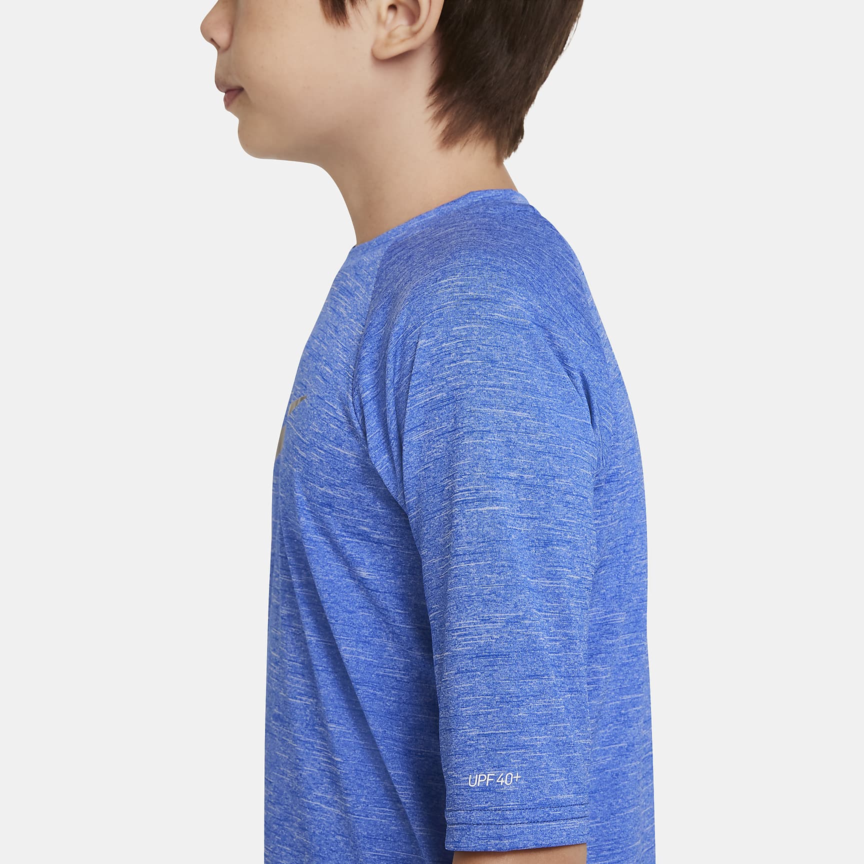 Nike Heather Big Kids' (Boys') Half Sleeve Hydroguard