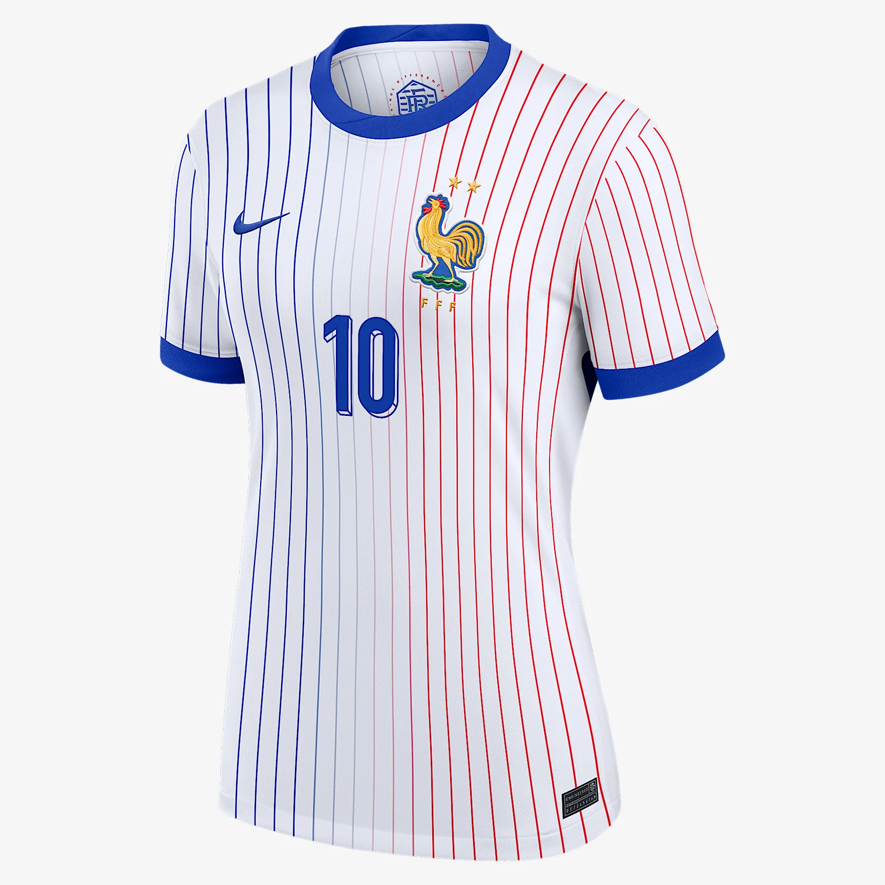Kylian Mbappé France National Team 2024 Stadium Away Women's Nike Dri-FIT Soccer Jersey