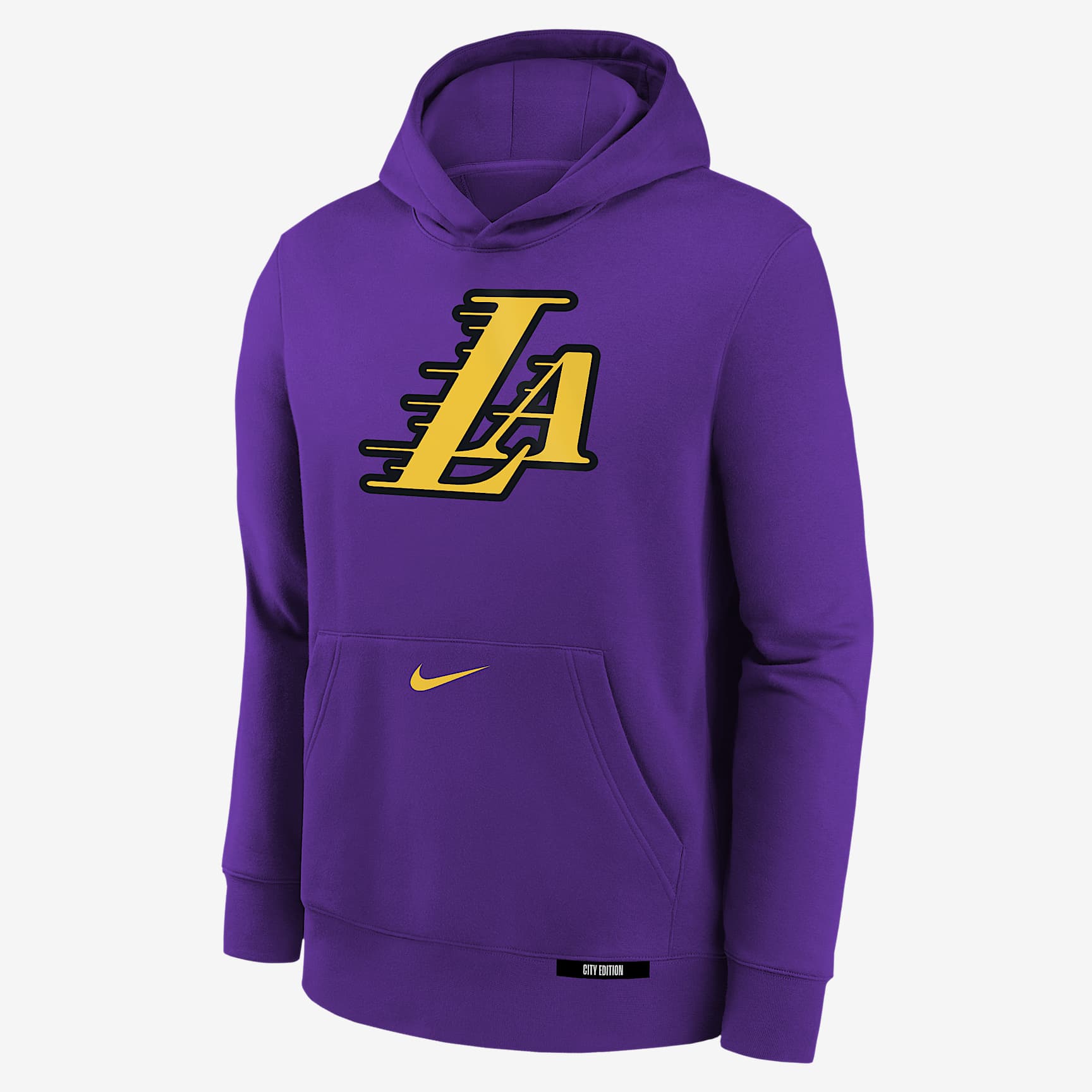 Los Angeles Lakers Club City Edition Big Kids' Nike NBA Pullover Hoodie