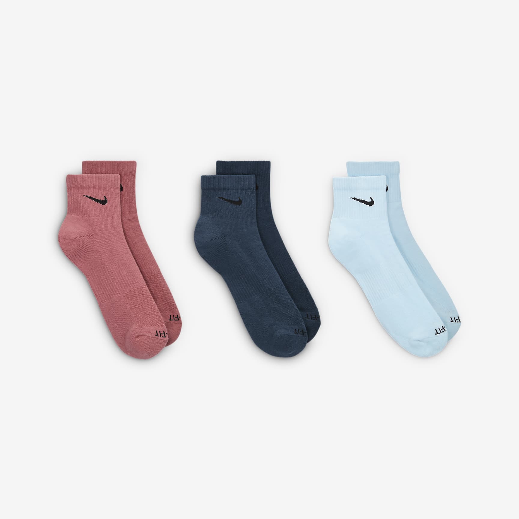 Nike Everyday Plus Cushioned Training Ankle Socks (3 Pairs)