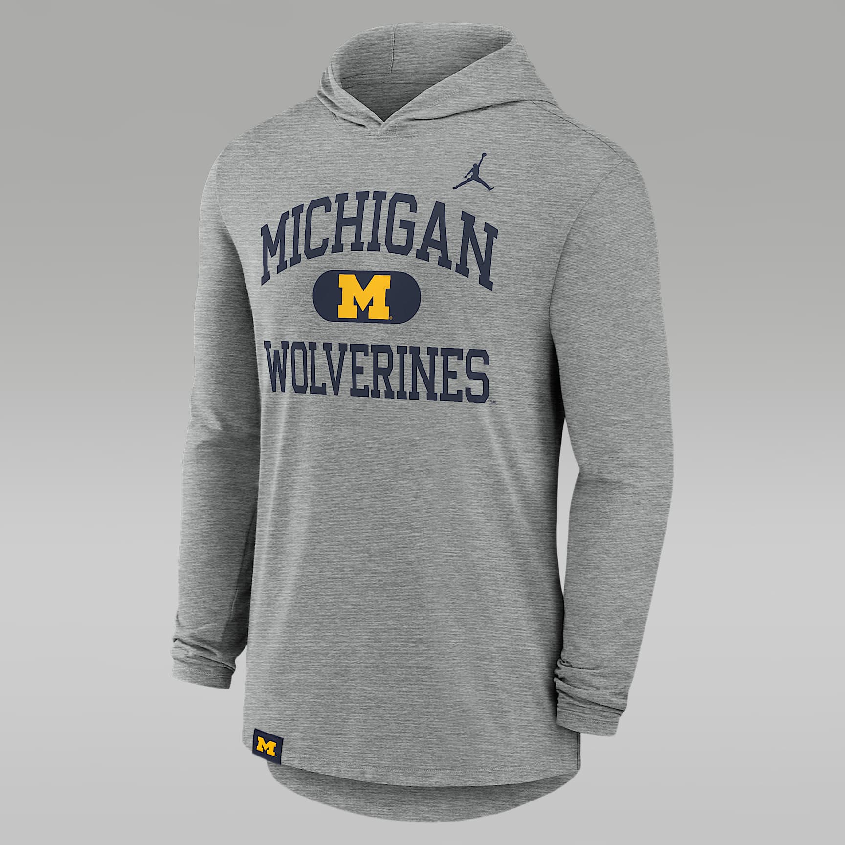 Michigan Wolverines Blitz Men's Nike Dri-FIT College Long-Sleeve Hooded T-Shirt