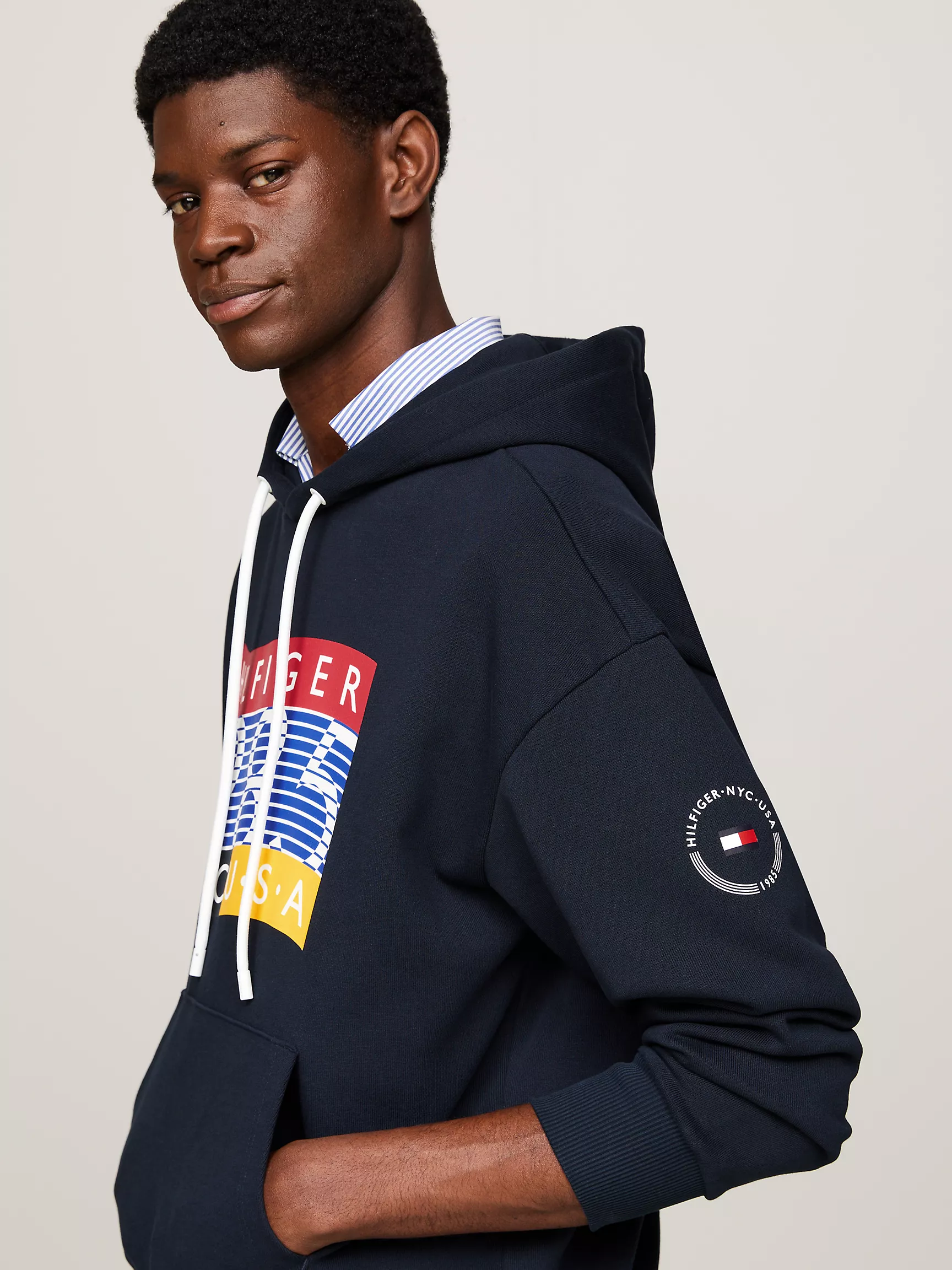 Мужское худи Tommy Hilfiger, Худи с графикой Hilfiger Team