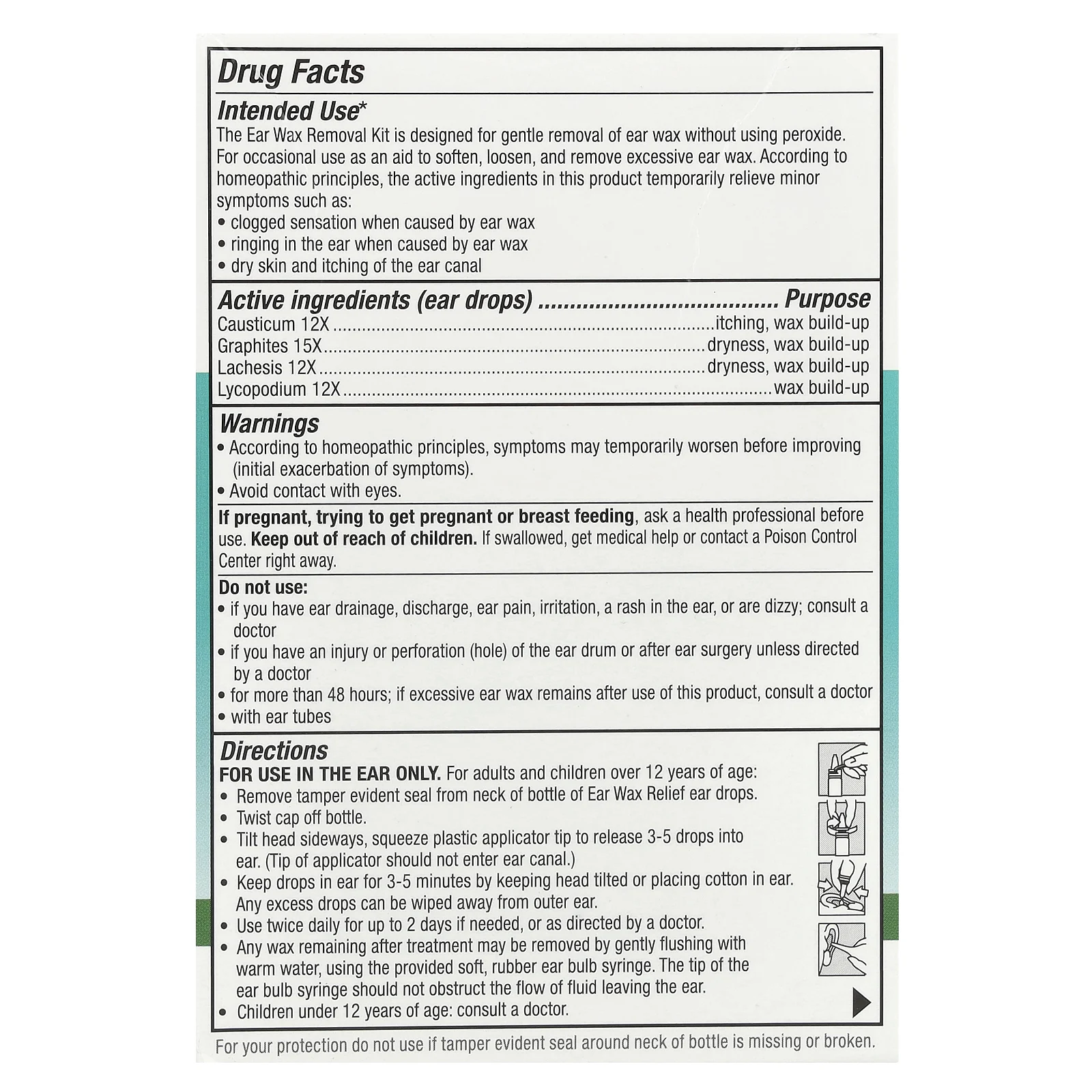 Similasan, Набор для удаления ушной серы, 1 набор