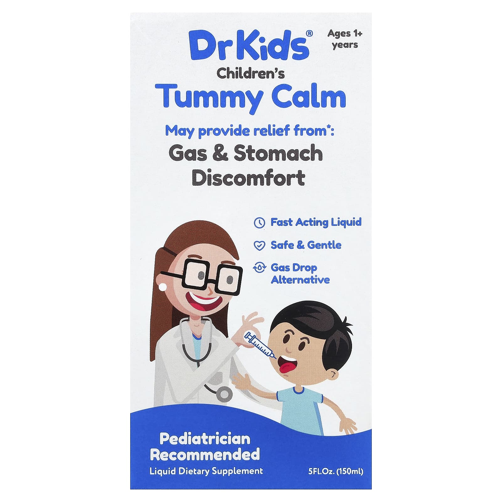 DrKids, Children's Tummy Calm, для детей от 1 года, 150 мл (5 жидк. унций)