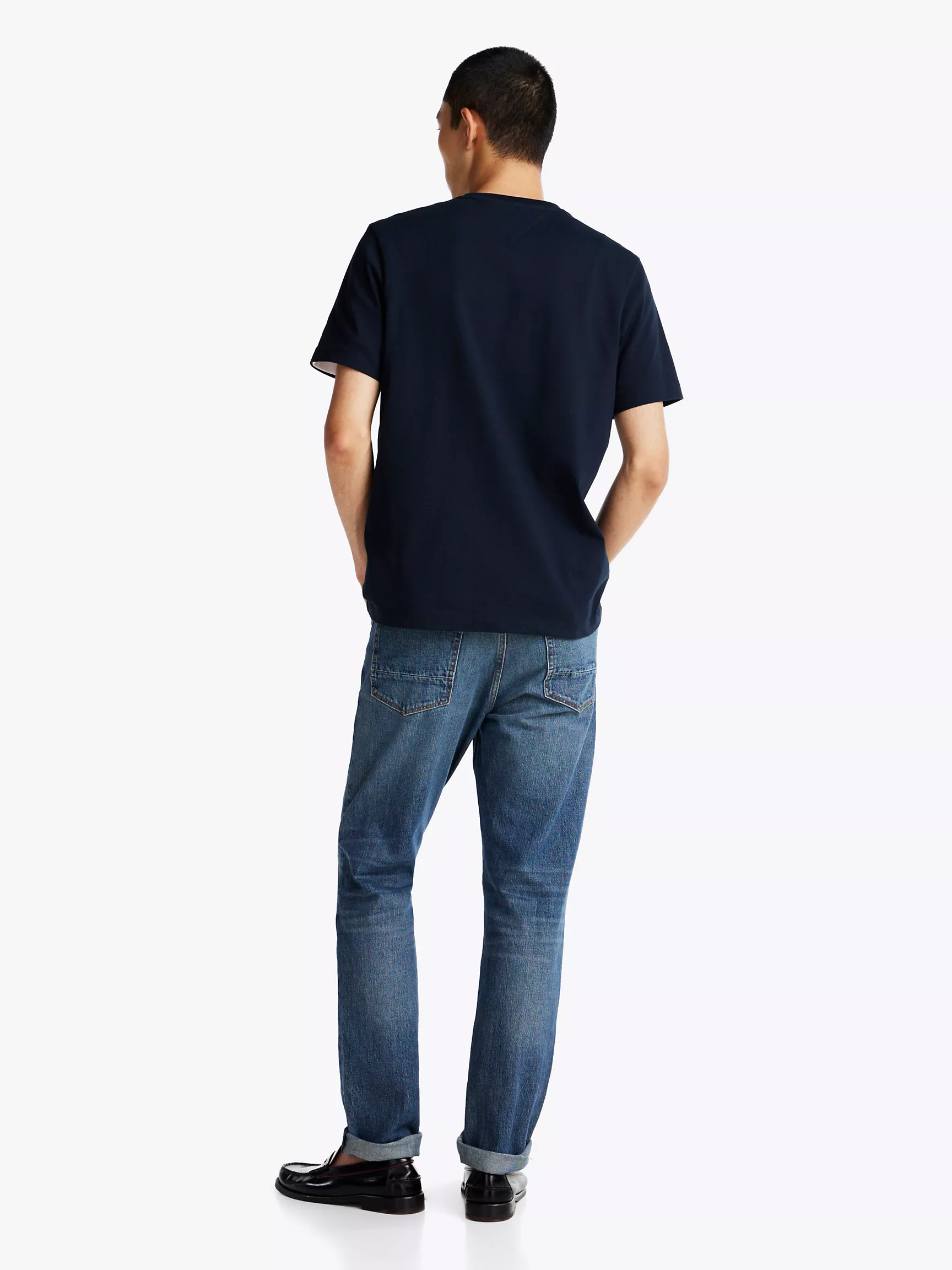 Мужская футболка Tommy Hilfiger, Футболка с логотипом в виде коробки Hilfiger